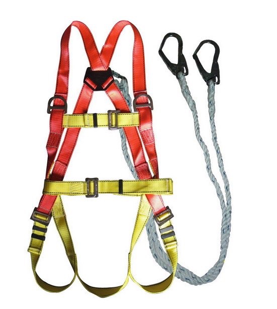 เข็มขัดนิรภัย เต็มตัว รุ่น MS-730+Lanyards 2 Hook