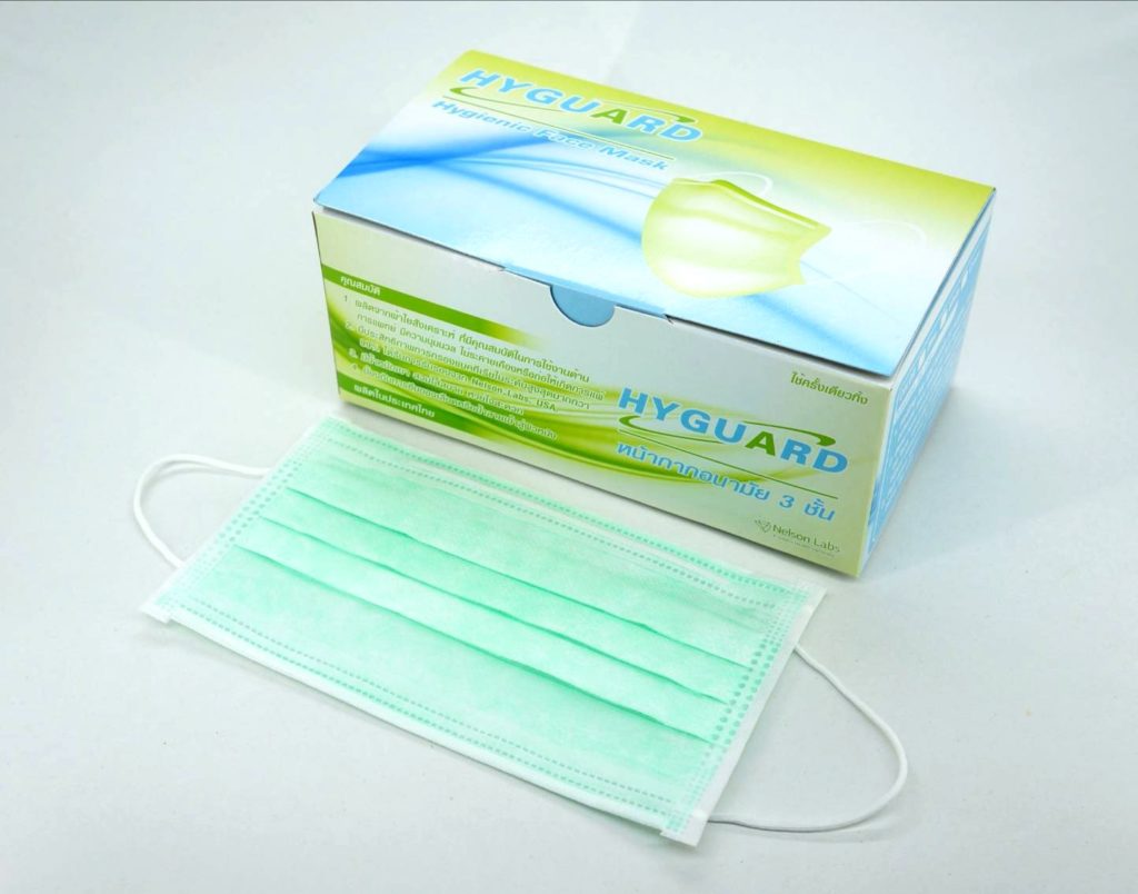 หน้ากากอนามัย 3 ชั้น Face Mask Earloop 3 ply.